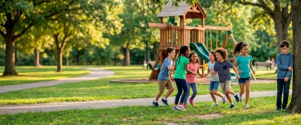 Spielende Kinder